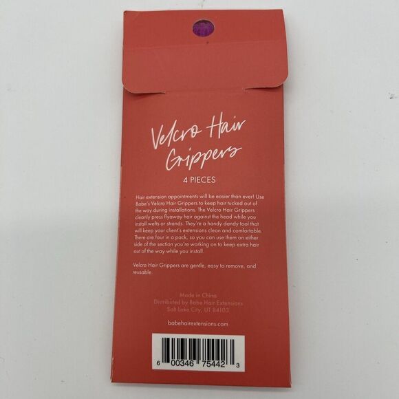 Babe Velcro Hair Grippers 4 Pieces - Picture 2 of 2